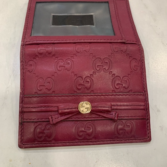 Set Gucci shoulder bag with small wallet - Picture 9 of 13